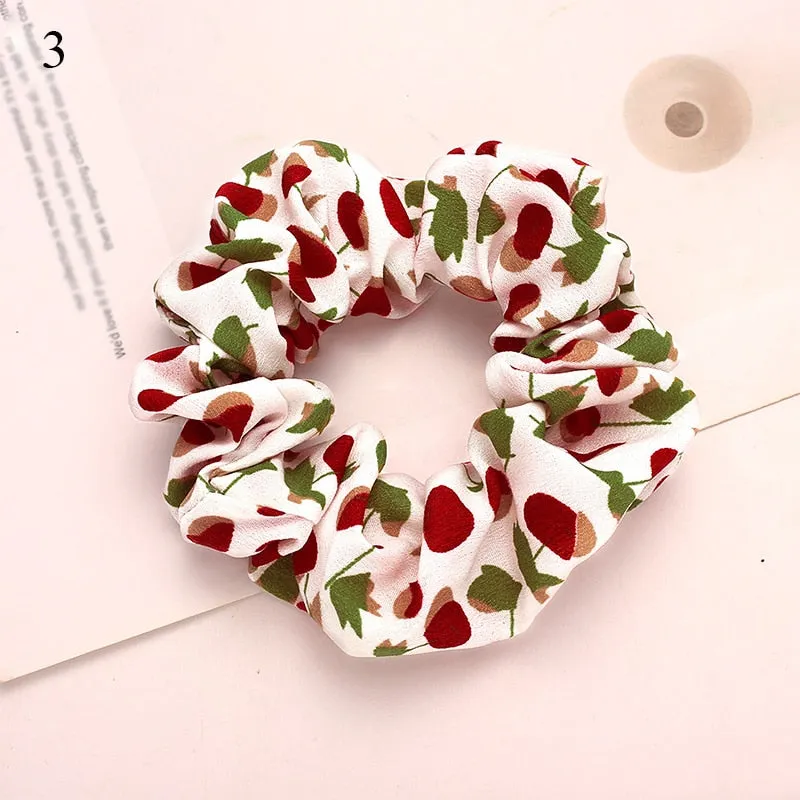Leopard Zebra Pattern Hair Tie Scrunchies