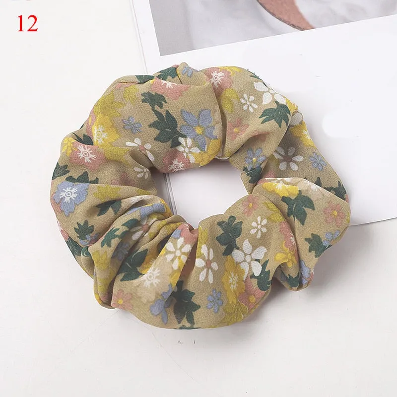 Leopard Zebra Pattern Hair Tie Scrunchies