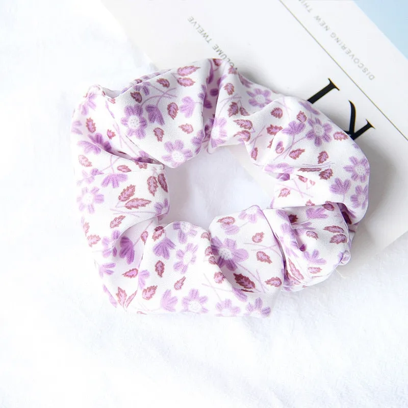 Leopard Zebra Pattern Hair Tie Scrunchies