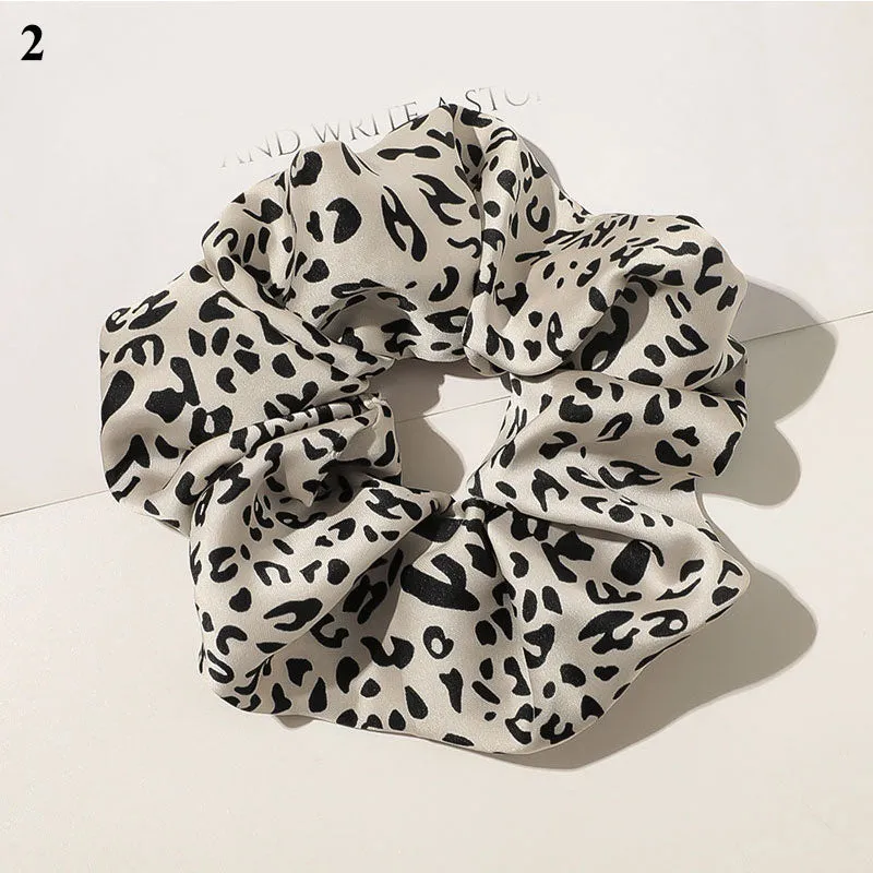 Leopard Zebra Pattern Hair Tie Scrunchies