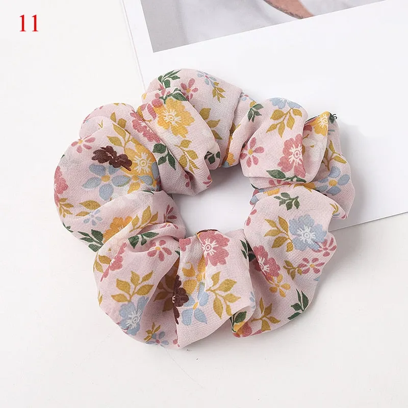 Leopard Zebra Pattern Hair Tie Scrunchies
