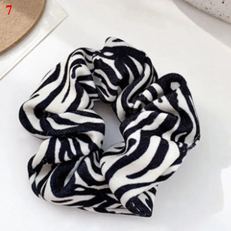 Leopard Zebra Pattern Hair Tie Scrunchies