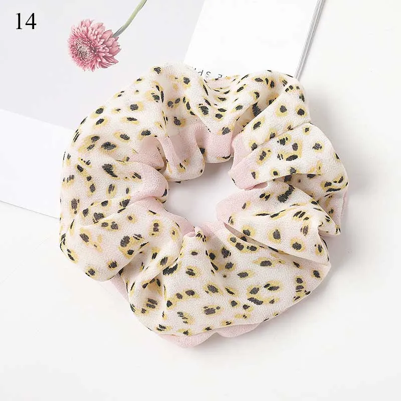 Leopard Zebra Pattern Hair Tie Scrunchies