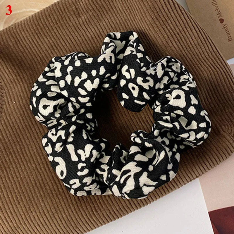 Leopard Zebra Pattern Hair Tie Scrunchies