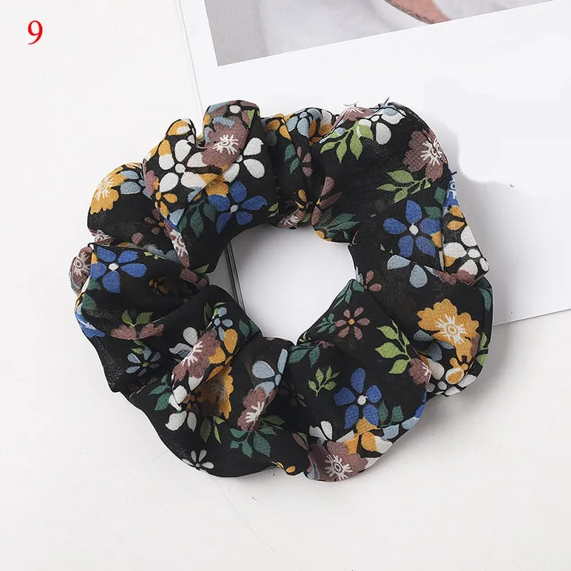 Leopard Zebra Pattern Hair Tie Scrunchies