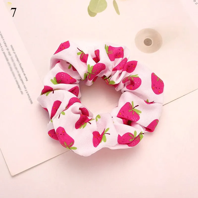 Leopard Zebra Pattern Hair Tie Scrunchies