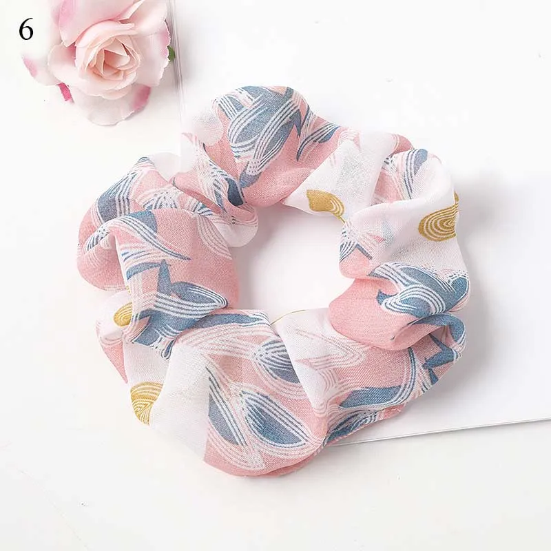 Leopard Zebra Pattern Hair Tie Scrunchies