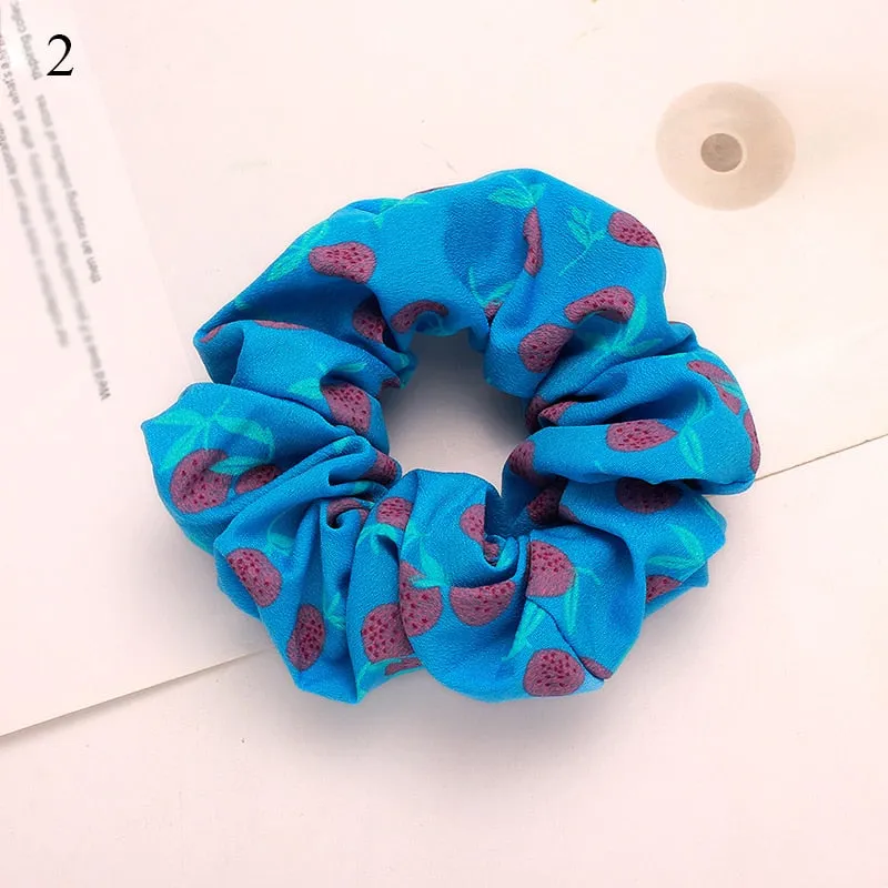 Leopard Zebra Pattern Hair Tie Scrunchies