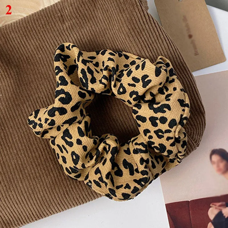Leopard Zebra Pattern Hair Tie Scrunchies