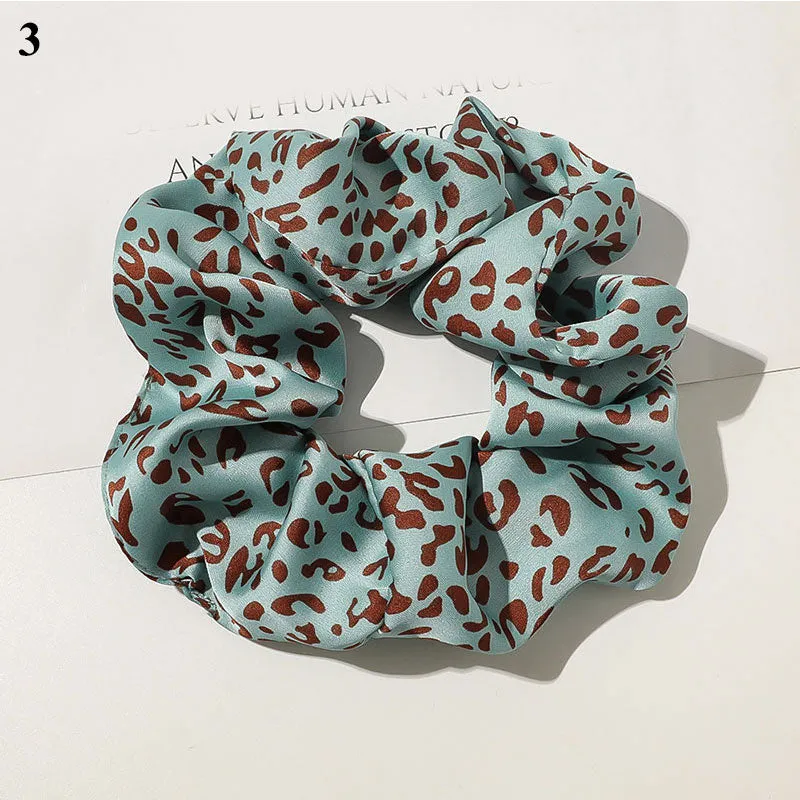 Leopard Zebra Pattern Hair Tie Scrunchies