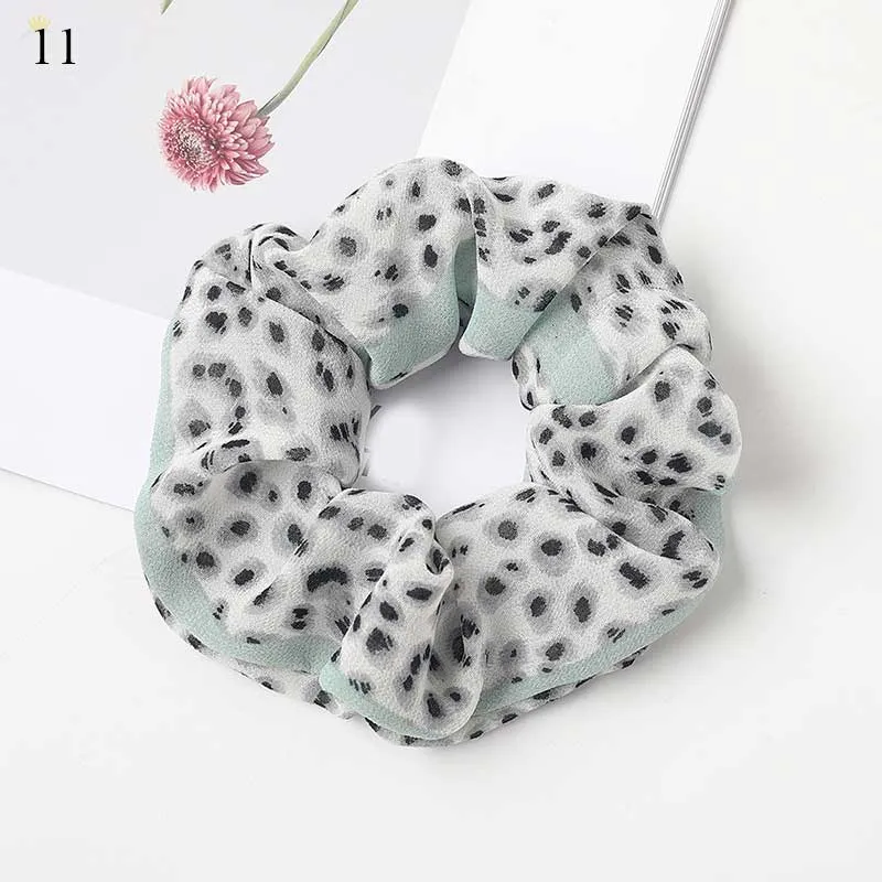 Leopard Zebra Pattern Hair Tie Scrunchies