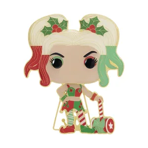 LF POP SIZED PIN DC HOLIDAY HARLEY QUINN PIN