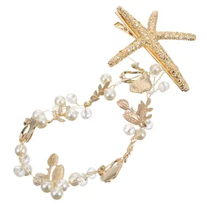 LIFKOME Fashion Headband Pearl Alloy Hair Hoop Beach Party Accessory for Women Girls