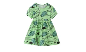 Light Green Cartoon Princess Dress