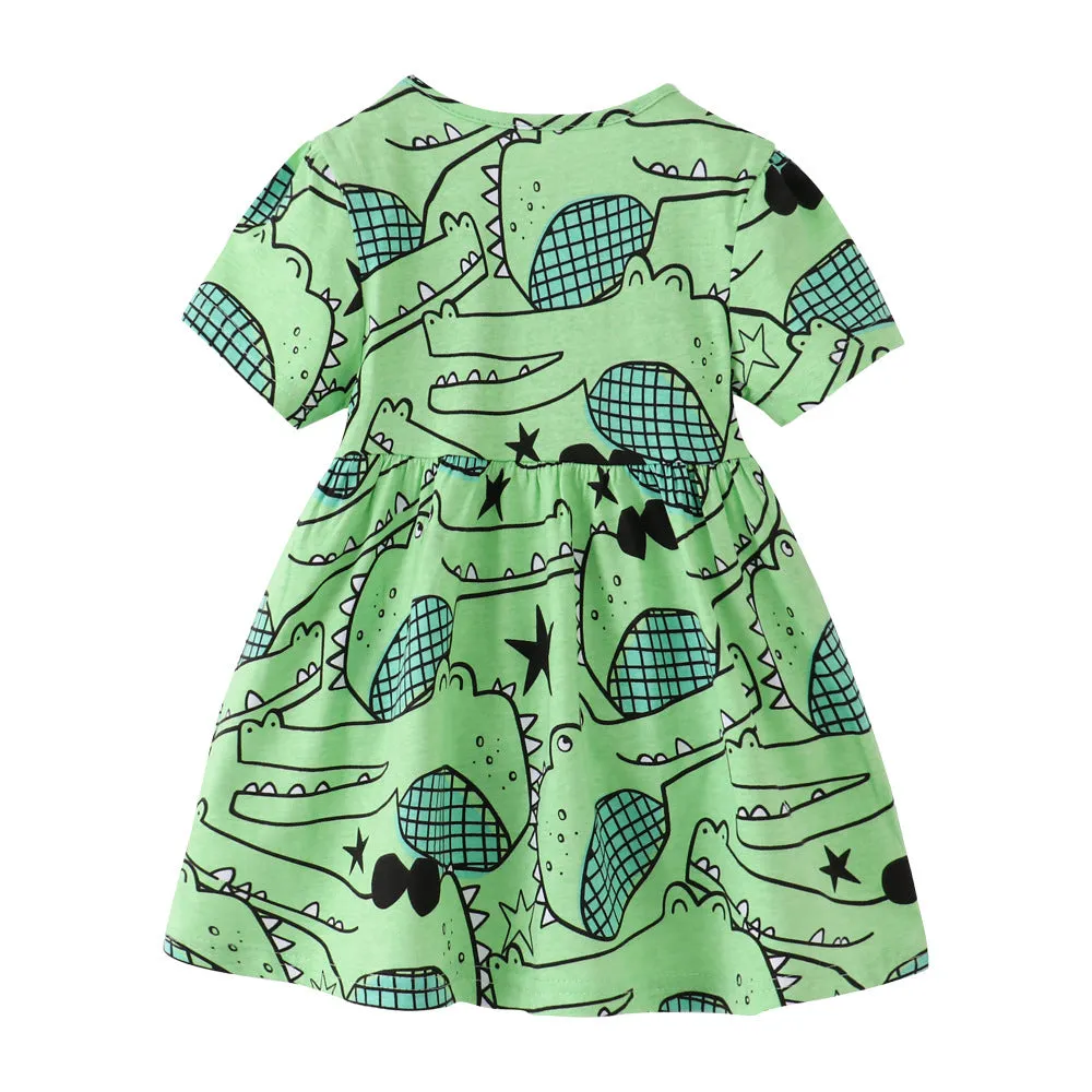 Light Green Cartoon Princess Dress