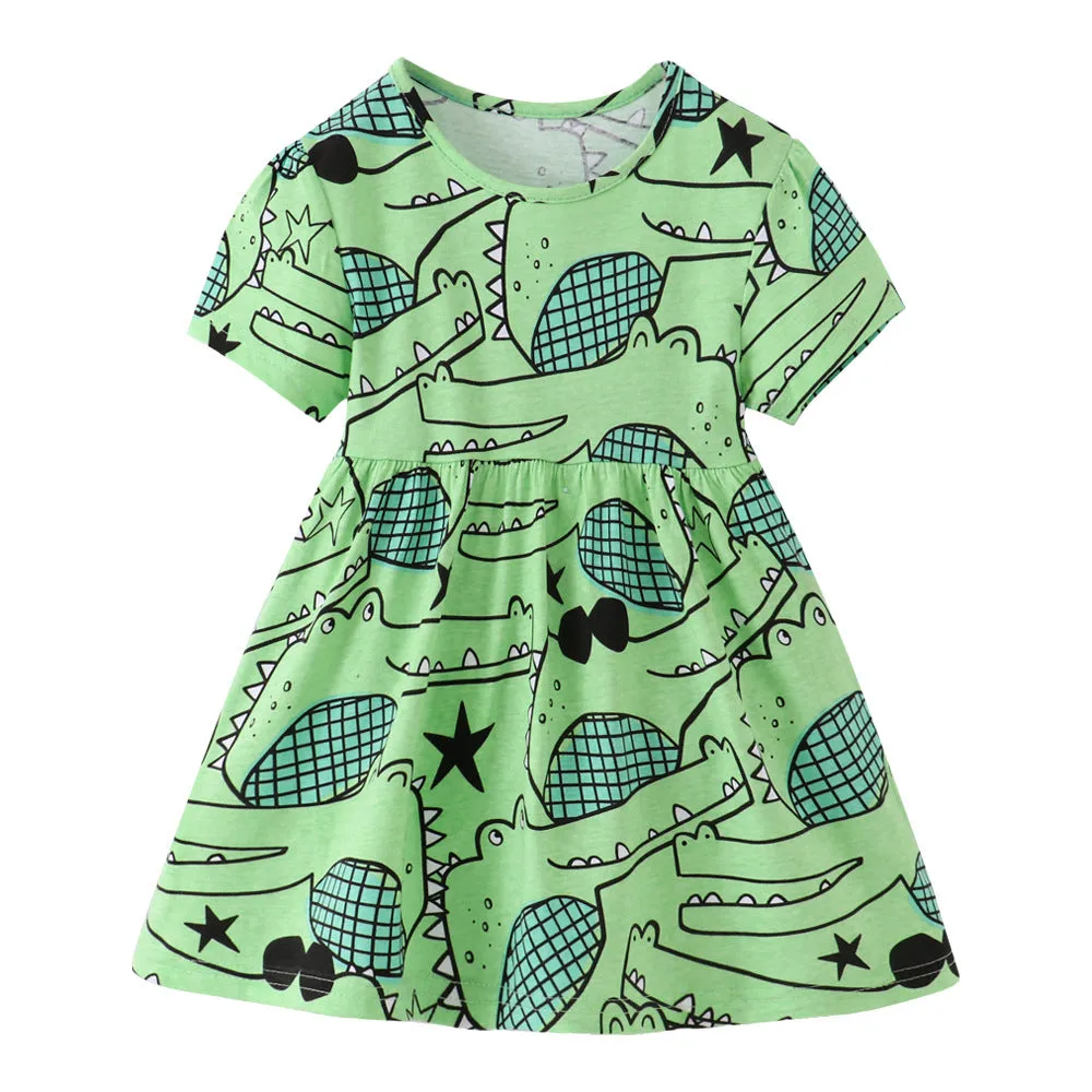 Light Green Cartoon Princess Dress