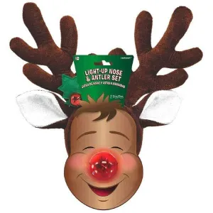 Light Up Nose and Antler Set