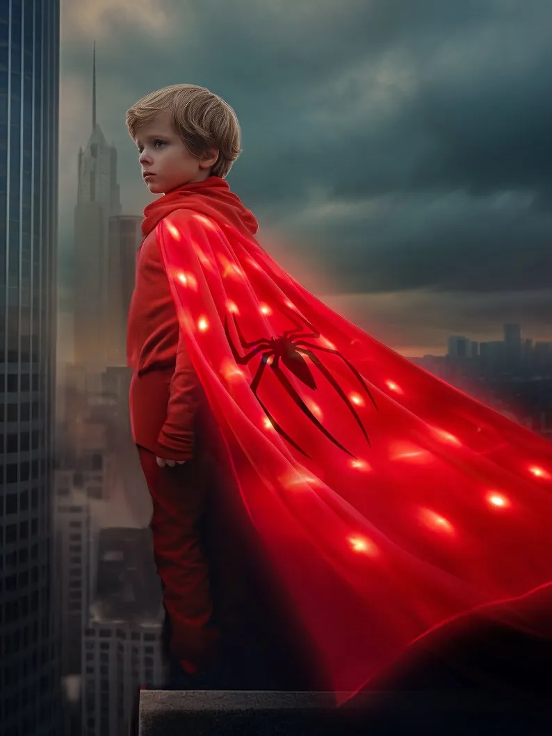 LIGHT UP SUPERHERO CAPES