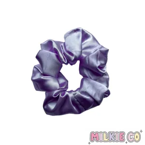 Lilac Satin Scrunchie