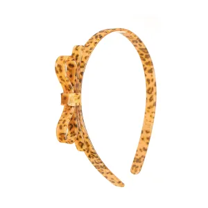 Lilies & Roses NY Animal Print Small Bow Headband