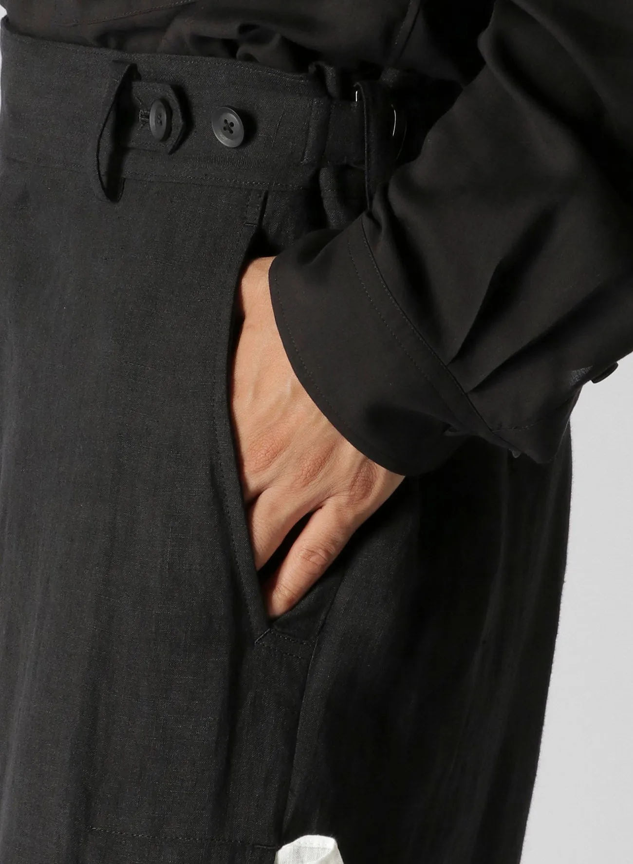 LINEN LAWN DECO GURKHA PANTS