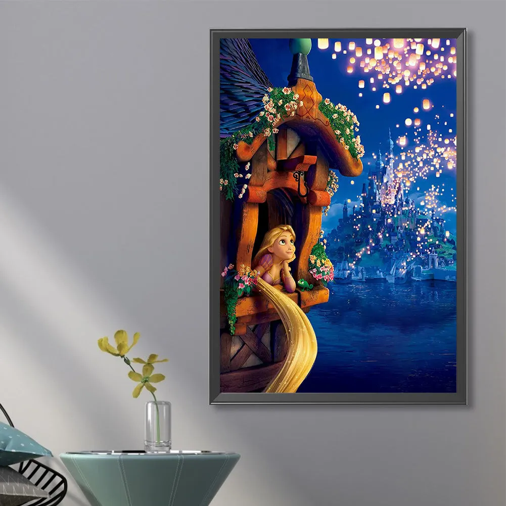 Long Hair Princess - Full Round Drill Diamond Painting 40*60CM