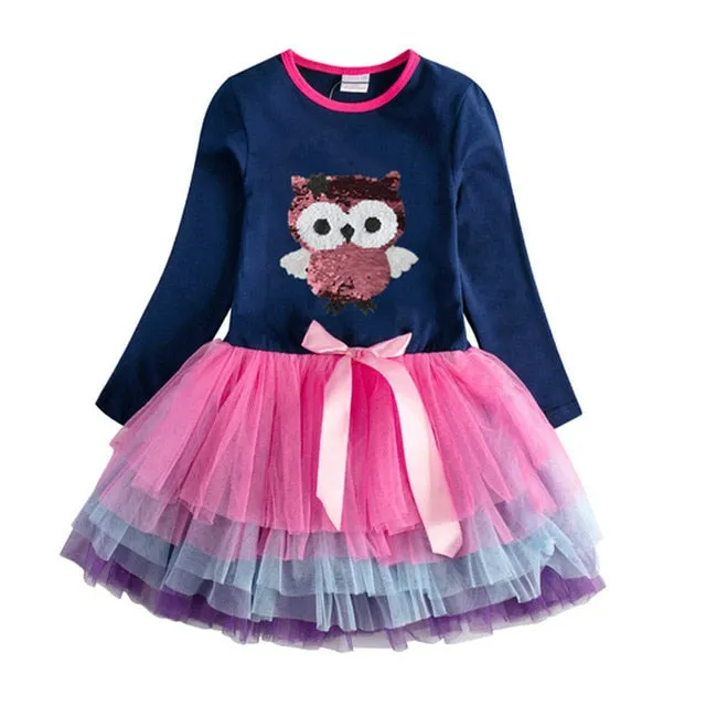 Long Sleeve Girls Winter Dresses