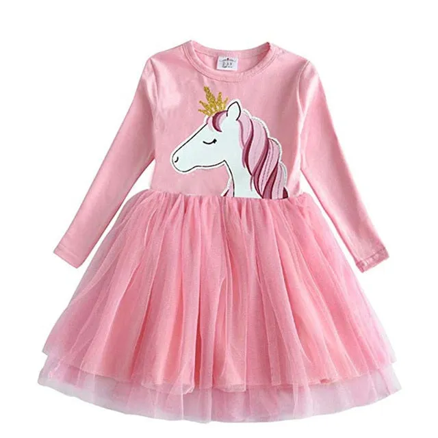 Long Sleeve Girls Winter Dresses