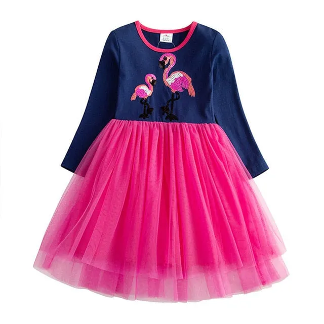 Long Sleeve Girls Winter Dresses