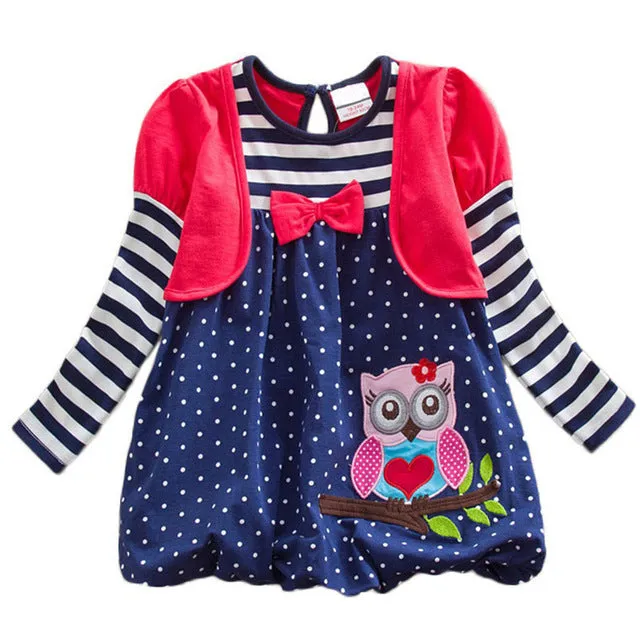 Long Sleeve Girls Winter Dresses