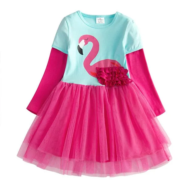 Long Sleeve Girls Winter Dresses