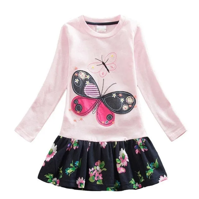 Long Sleeve Girls Winter Dresses