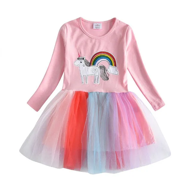 Long Sleeve Girls Winter Dresses