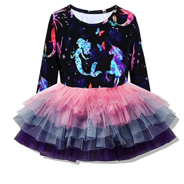 Long Sleeve Girls Winter Dresses