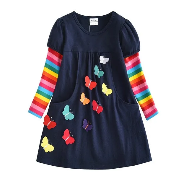 Long Sleeve Girls Winter Dresses
