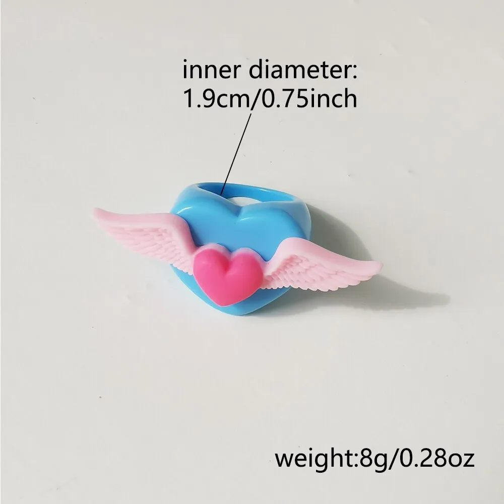 Lost Lady Cute Crown Clound Duck Flower Rings for Women