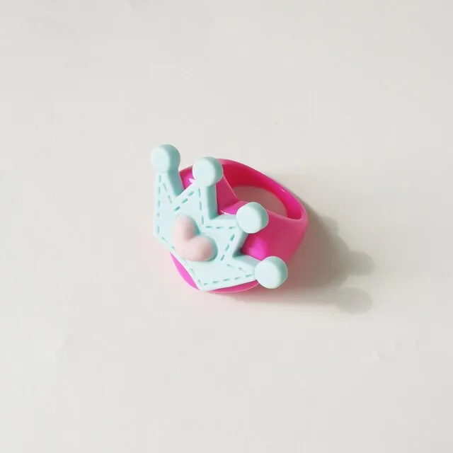 Lost Lady Cute Crown Clound Duck Flower Rings for Women