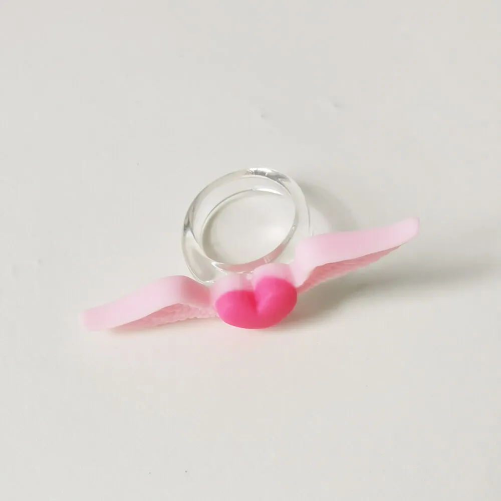 Lost Lady Cute Crown Clound Duck Flower Rings for Women