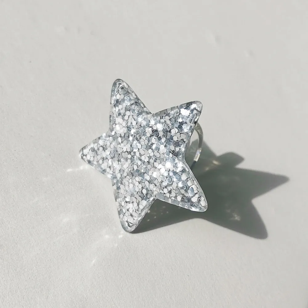 Lost Lady Cute Crown Clound Duck Flower Rings for Women