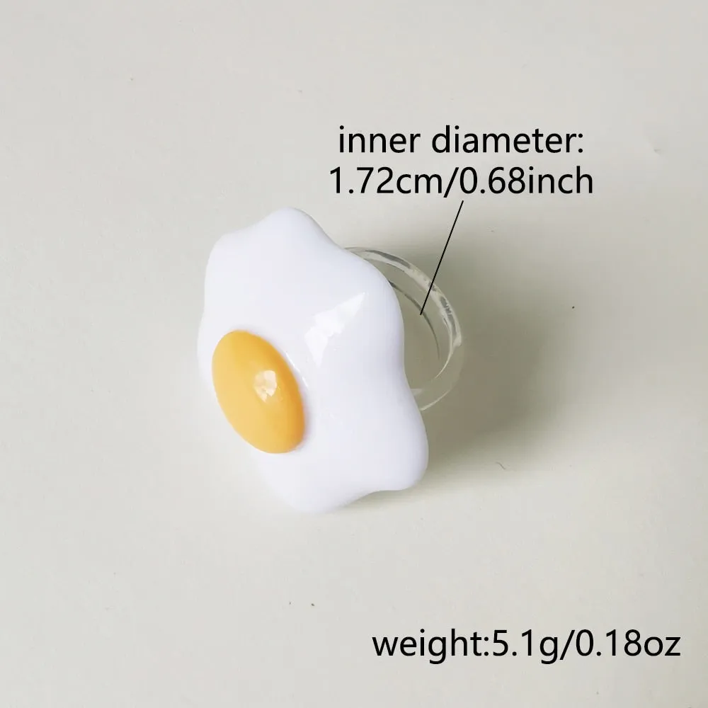 Lost Lady Cute Crown Clound Duck Flower Rings for Women