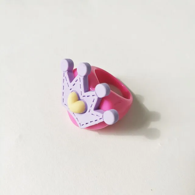 Lost Lady Cute Crown Clound Duck Flower Rings for Women