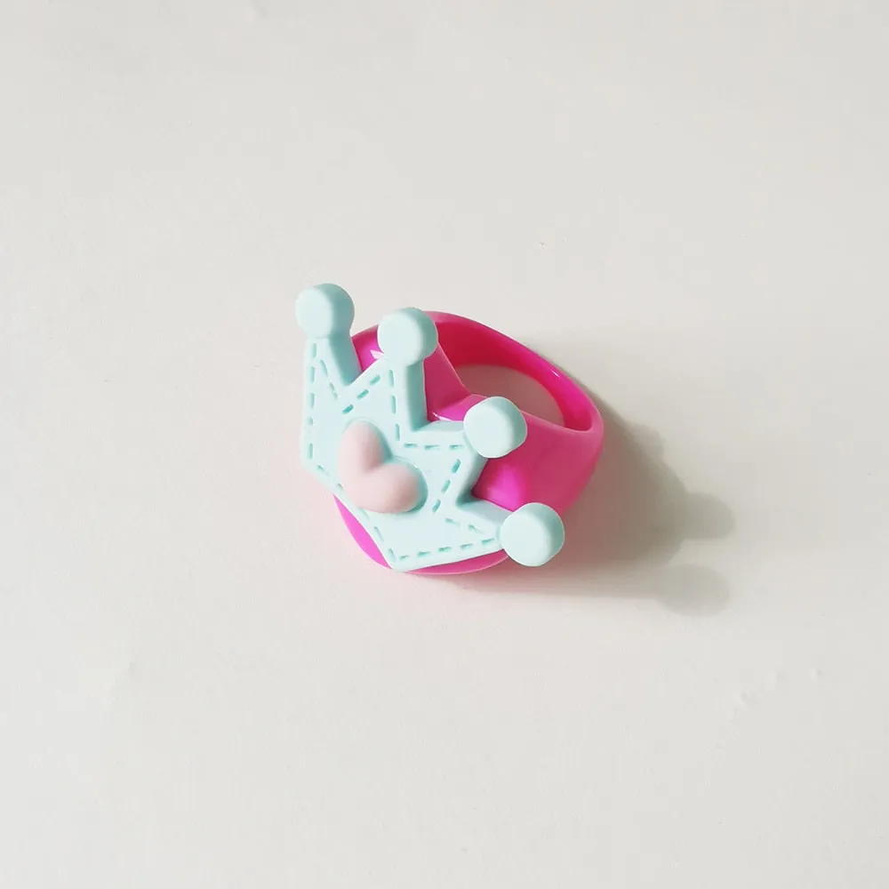 Lost Lady Cute Crown Clound Duck Flower Rings for Women