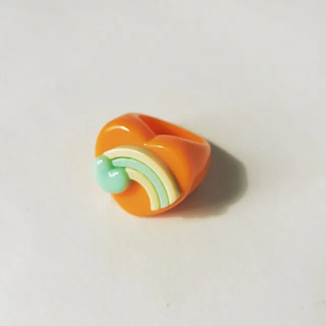 Lost Lady Cute Crown Clound Duck Flower Rings for Women