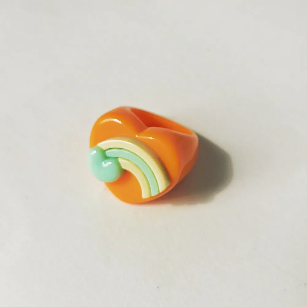 Lost Lady Cute Crown Clound Duck Flower Rings for Women