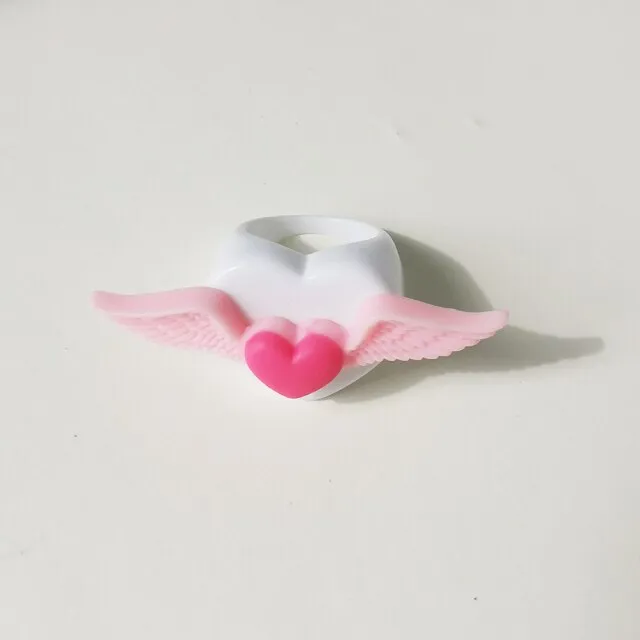 Lost Lady Cute Crown Clound Duck Flower Rings for Women