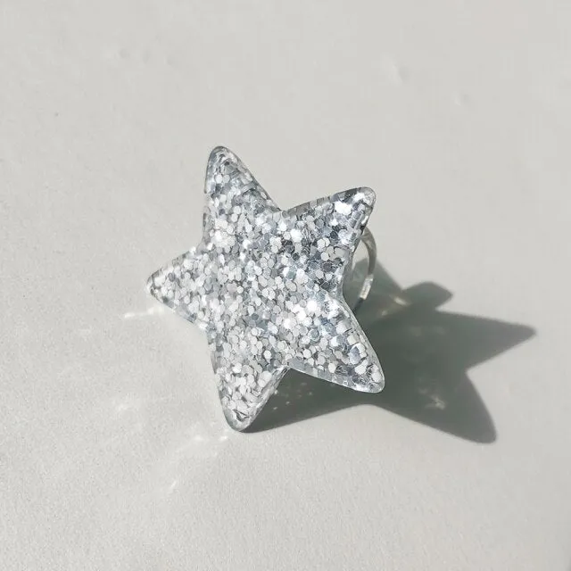Lost Lady Cute Crown Clound Duck Flower Rings for Women