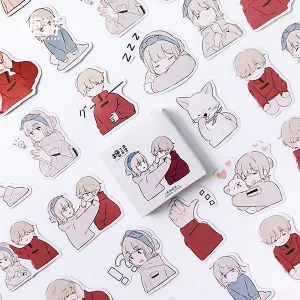 Love Diary Japanese Cartoon Stickers 45 Pcs
