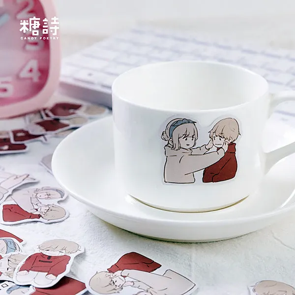 Love Diary Japanese Cartoon Stickers 45 Pcs