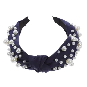 Lovely Headband Women Pearl Hair-hoop Wide-brimmed Vintage Hair Hoop for Women