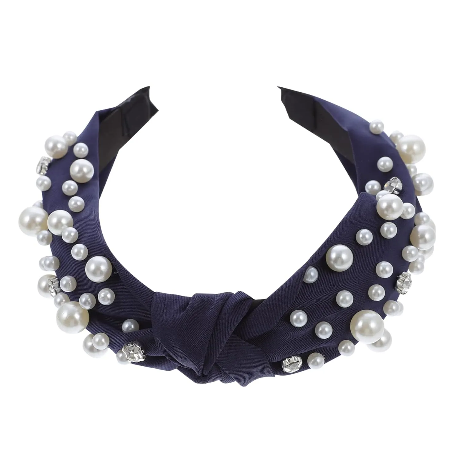 Lovely Headband Women Pearl Hair-hoop Wide-brimmed Vintage Hair Hoop for Women